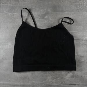 Wild Fable black ribbed crop tank top